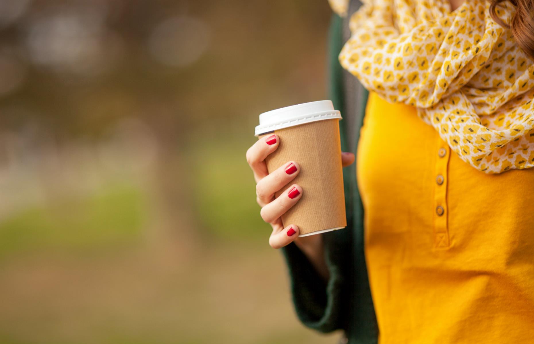Woman with coffee
